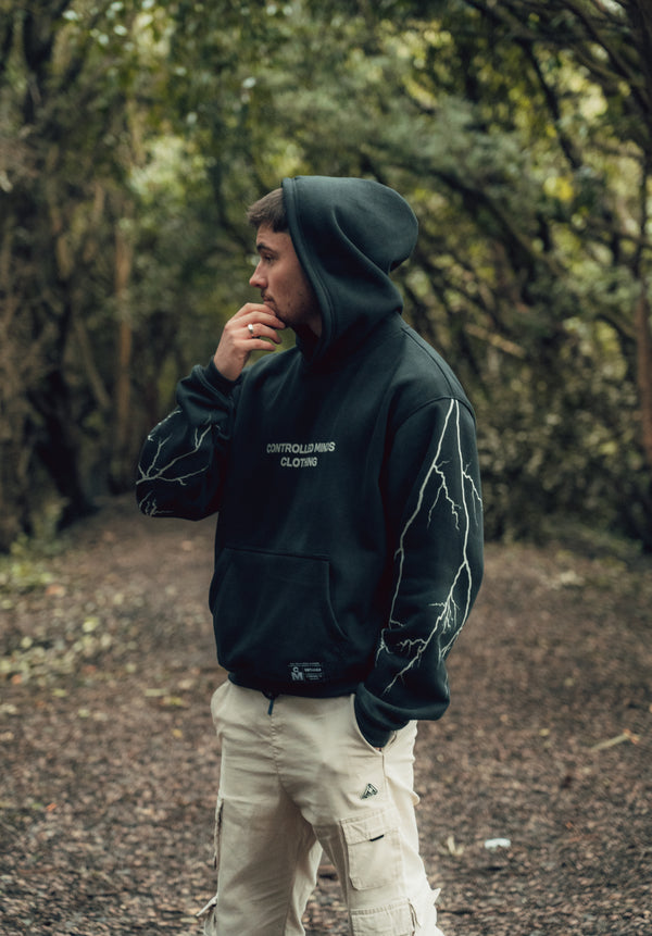 “Determined to succeed” acid wash hoodie